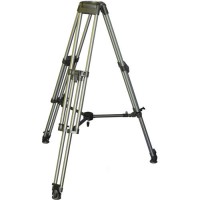 Heavy Duty 100mm Aluminum 1-Stage Video Tripod w/ Mid-Spreader and Carry Case